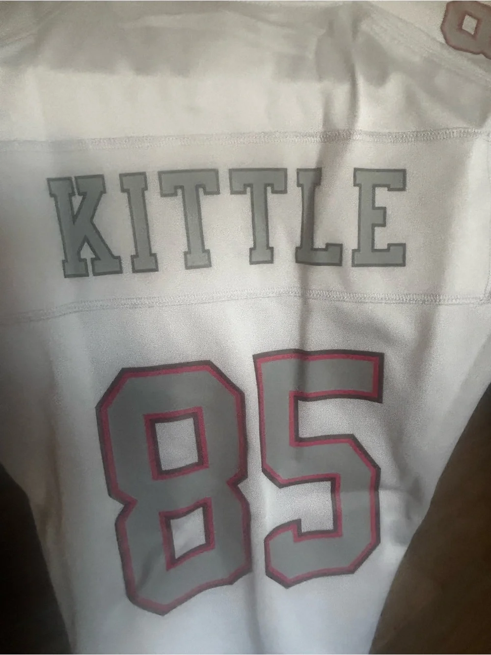 San Francisco 49ers #85 Women’s Football Jersey - Gray